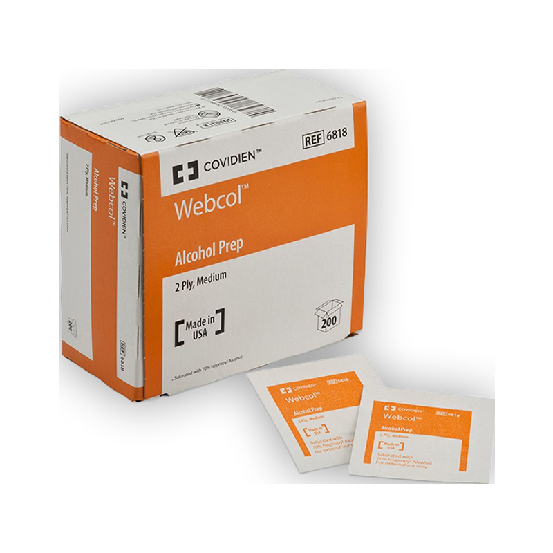 Alcohol Prep Pads — Box of 200