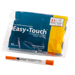 Easy Touch 31G Syringe 1 mL — Pack of 10