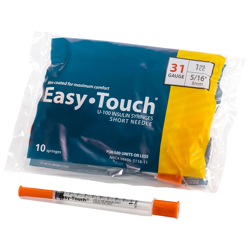 Easy Touch 31G Syringe 1 mL — Pack of 10